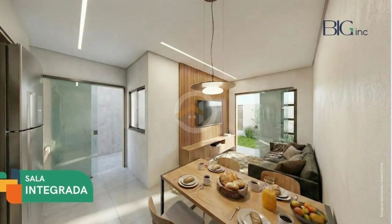 Casa residencial de 2 quartos sendo 1 suíte no Santa Fé em Goiânia
